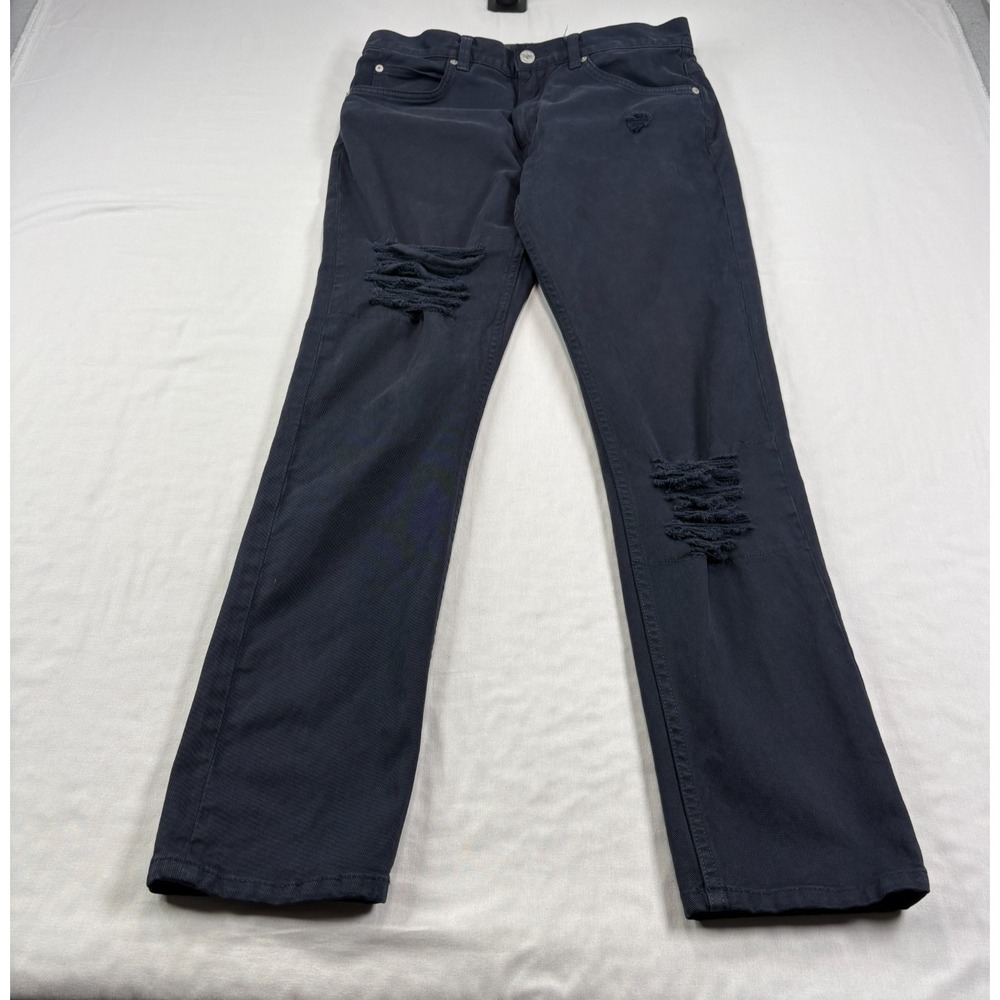 Helmut Lang Pants Mens 32x30 Blue Distressed Casual Jeans